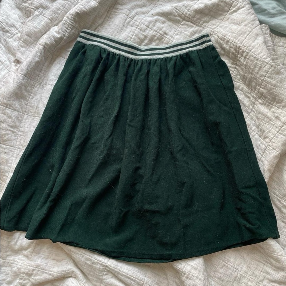 Demy Lee New York forest green athletic stripe waist Women's Skirt